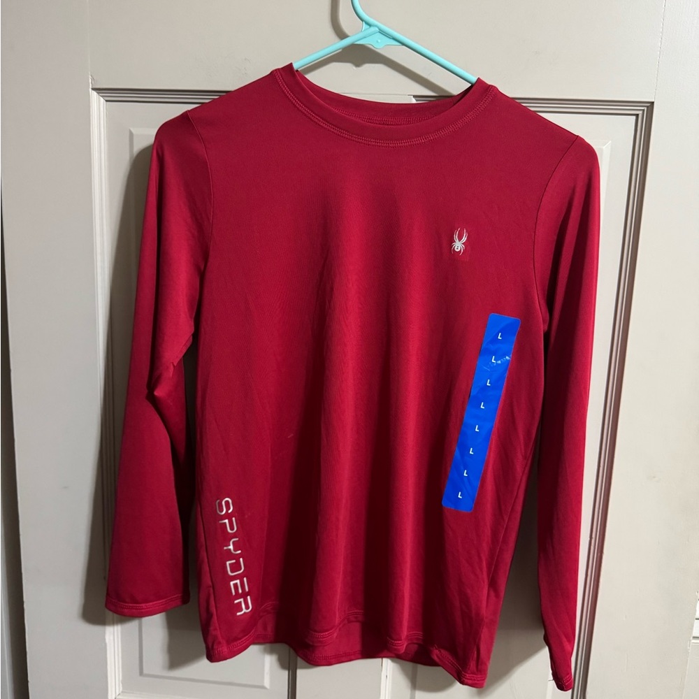 Spyder Boys Swim Shirt Size Large  Set - Red NWT - See Photos